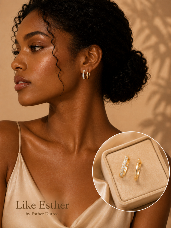 AND NOW THIS 18K Gold Over Brass Earrings Gift Set