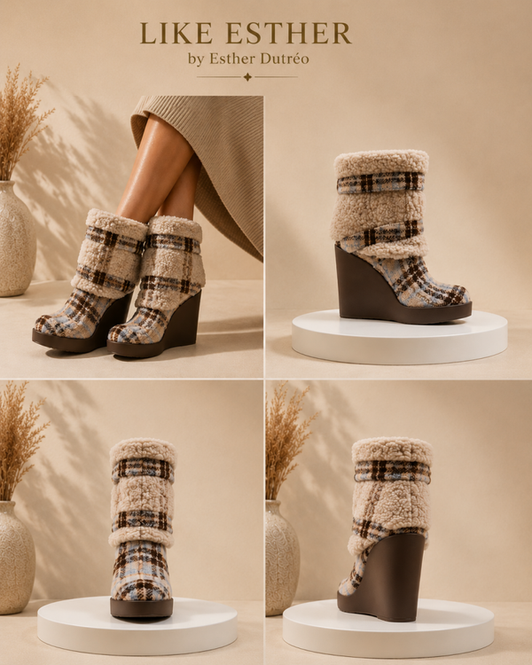 Jessica Simpson Women’s Meztyn Cozy Wedge Booties