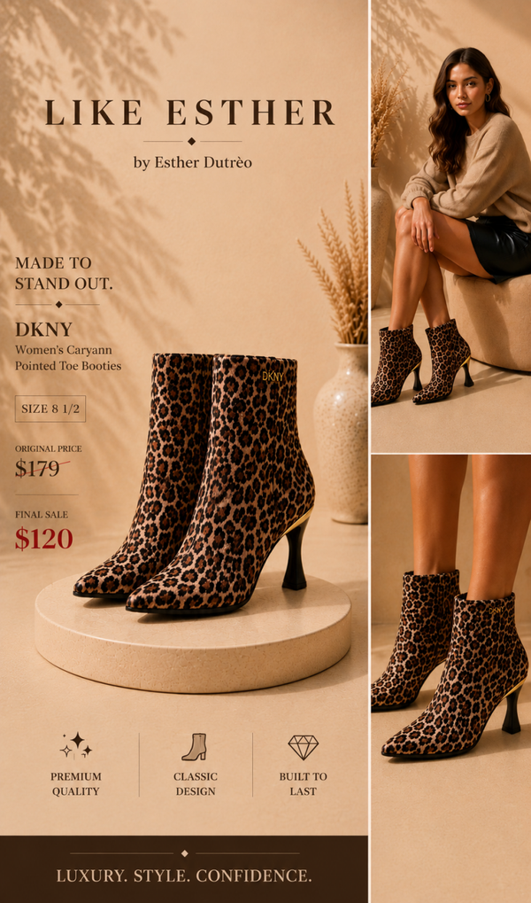 DKNY Women’s Caryann Pointed Toe Booties