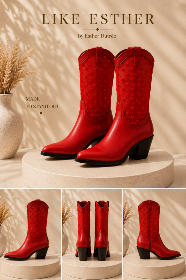 Wild Pair Women’s Lucila Mesh Cowboy Boots