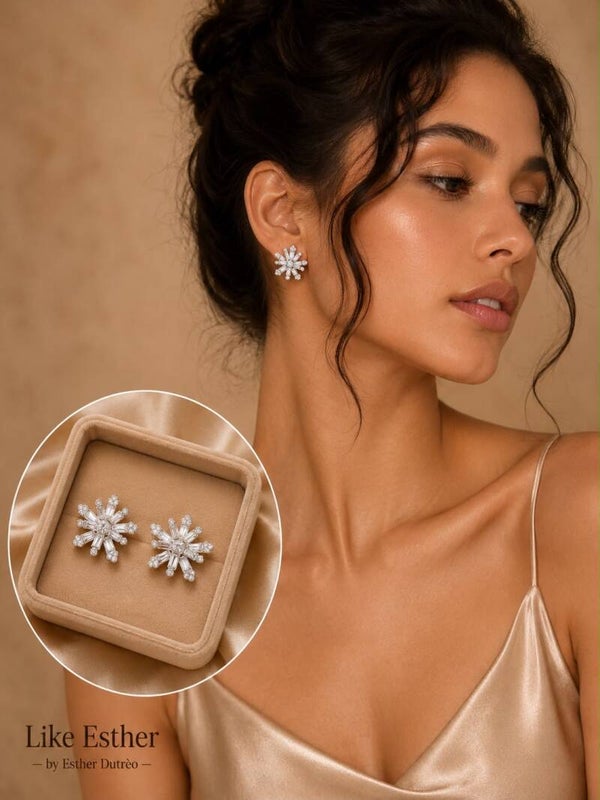 I.N.C. Crystal Starburst Stud Earrings.