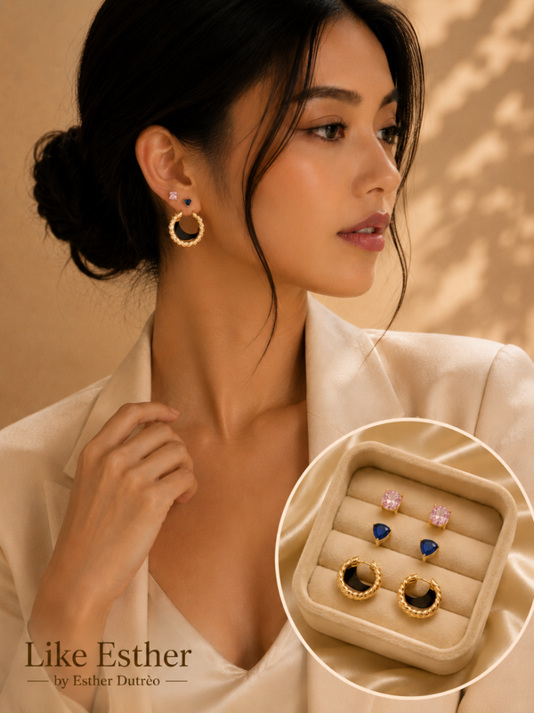 Gold-Over-Brass Multi-Earring Gift Set