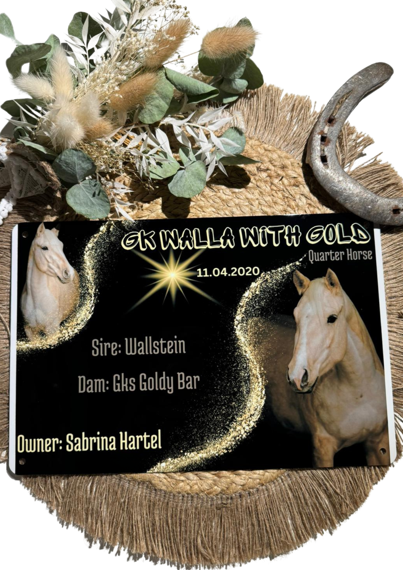 Boxenschild mit Wunschmotiv