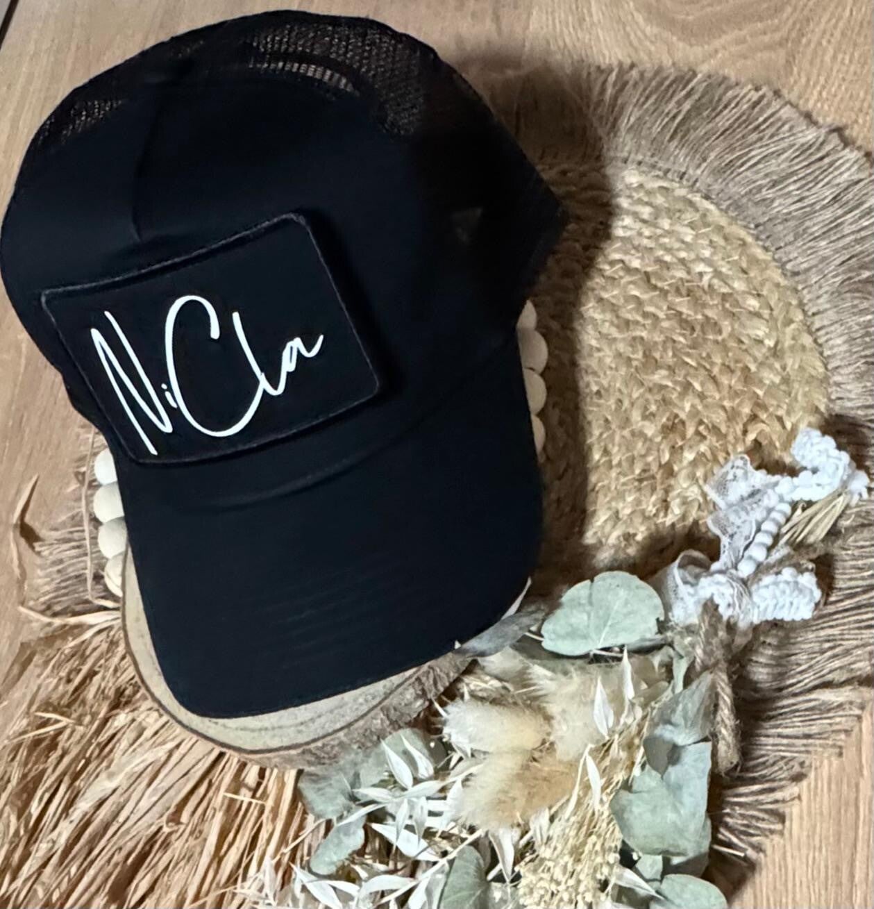 Cap mit abnehmbares Patch mit Wunschdruck