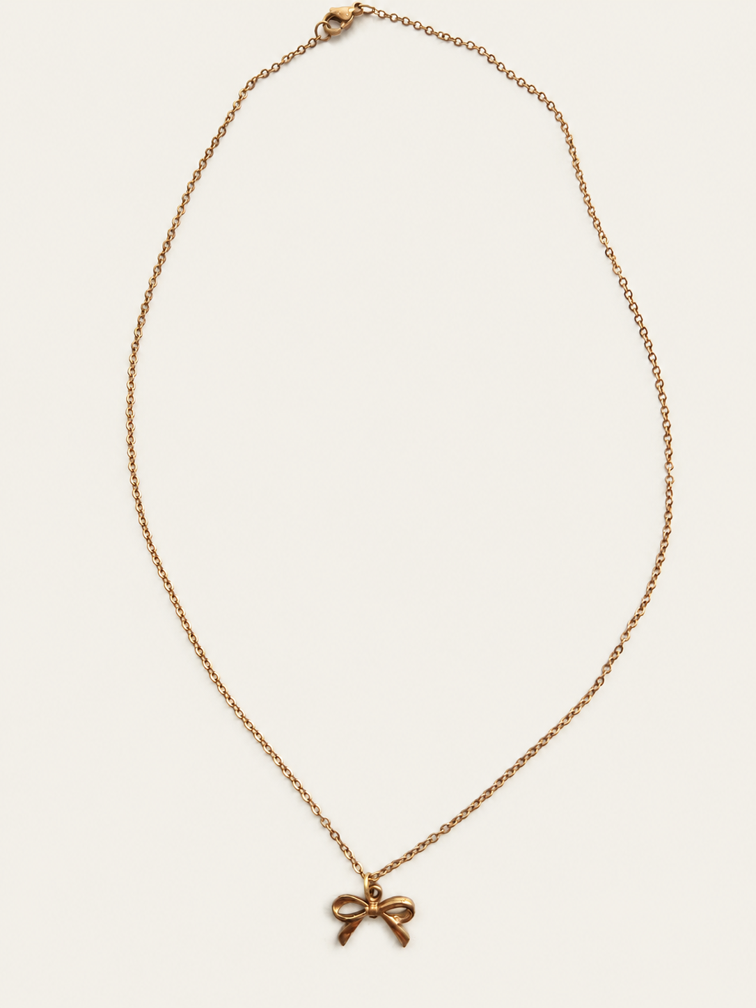 Bow Ketting  - stainless steel - goudkleurig
