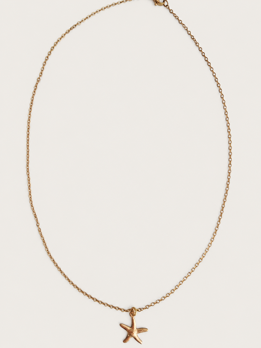 Starfish Ketting  - stainless steel - goudkleurig