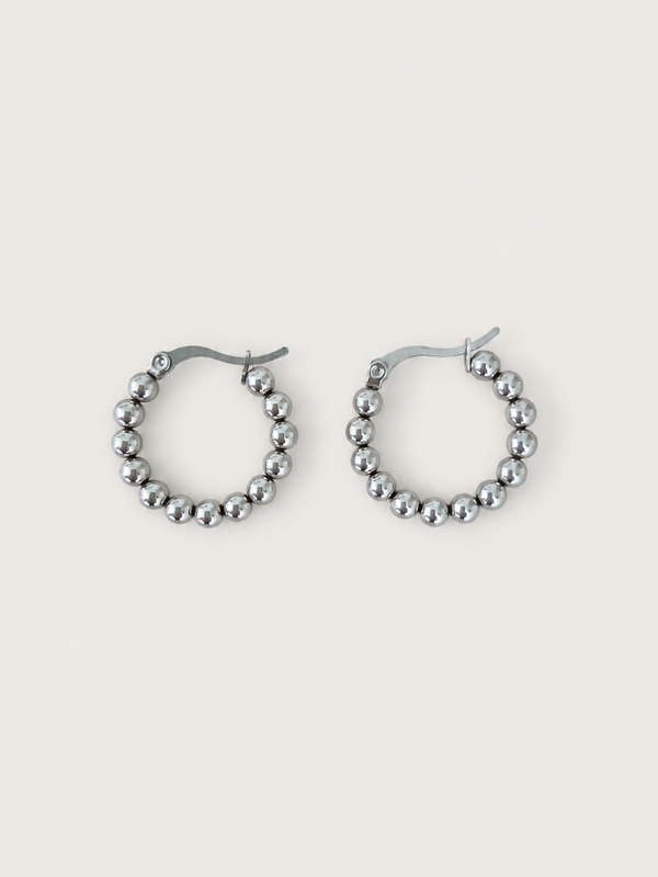 Dots oorbellen - stainless steel
