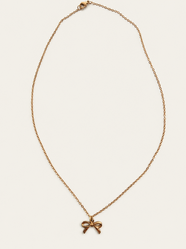 Bow Ketting  - stainless steel - goudkleurig