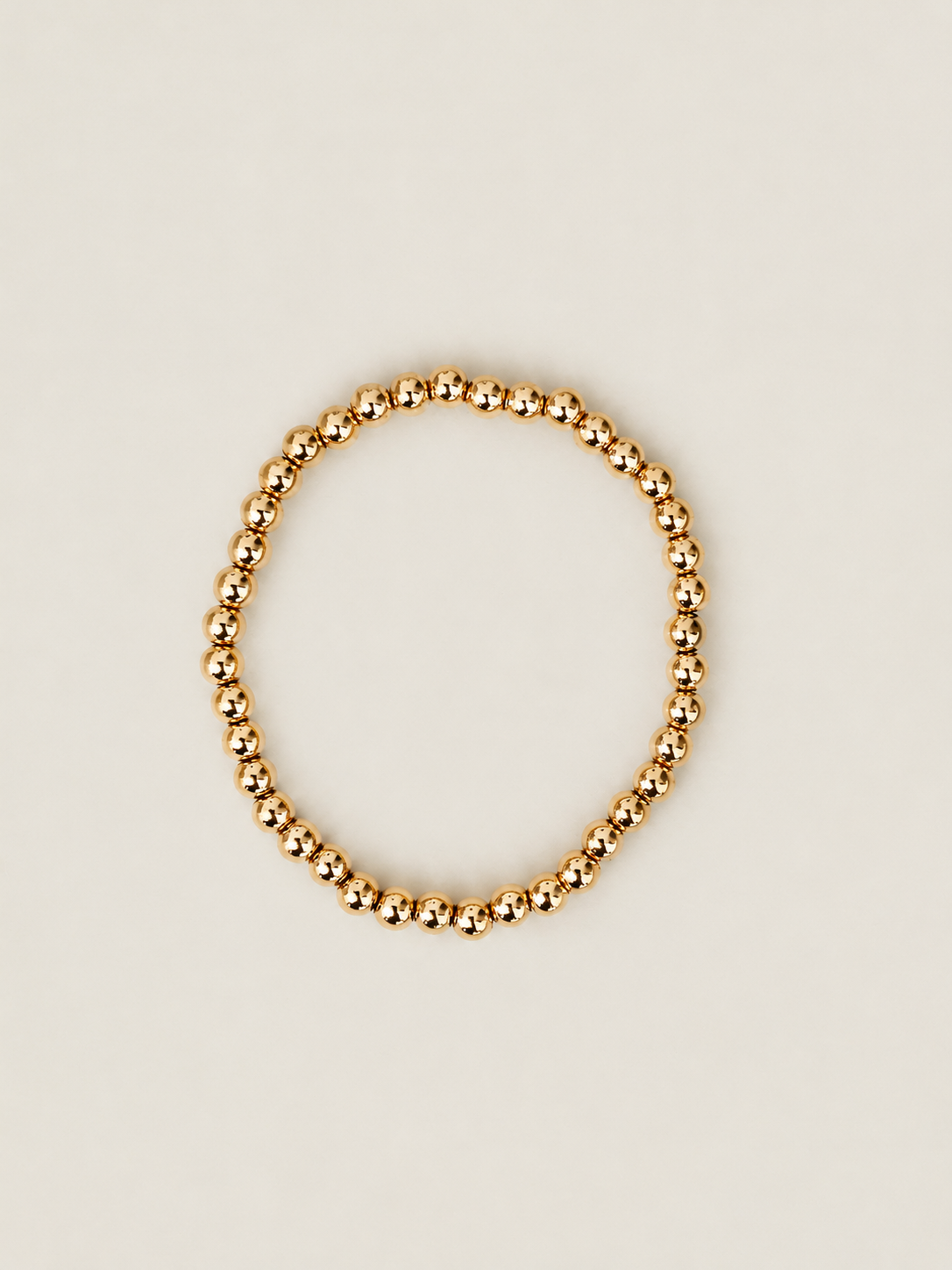 Golden Bead armband - stainless steel - goudkleurig