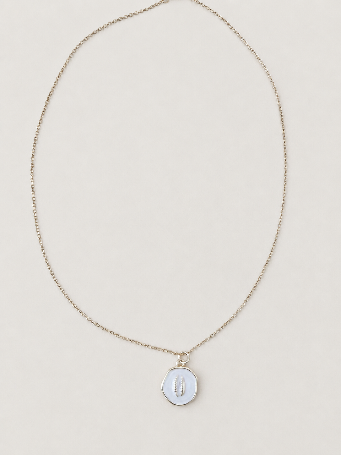Luna ketting - stainless steel - goudkleurig