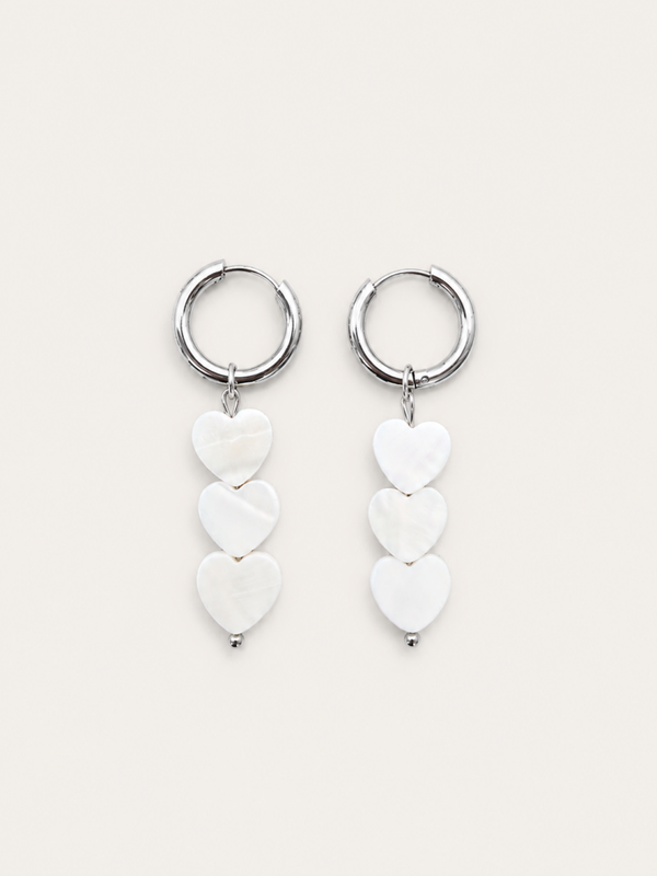 Love Joey oorbellen - stainless steel