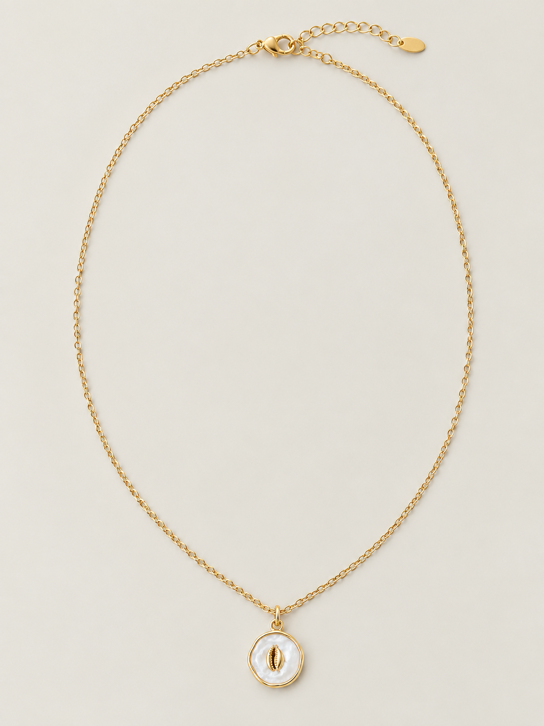 Luna ketting - stainless steel - goudkleurig