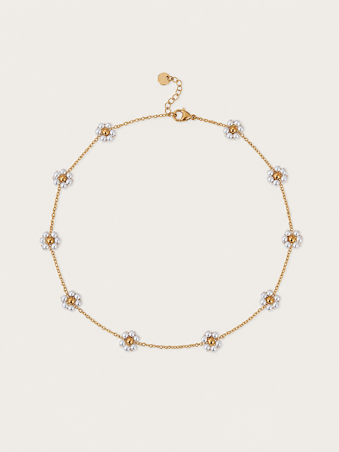 Little Daisy ketting - stainless steel - goudkleurig