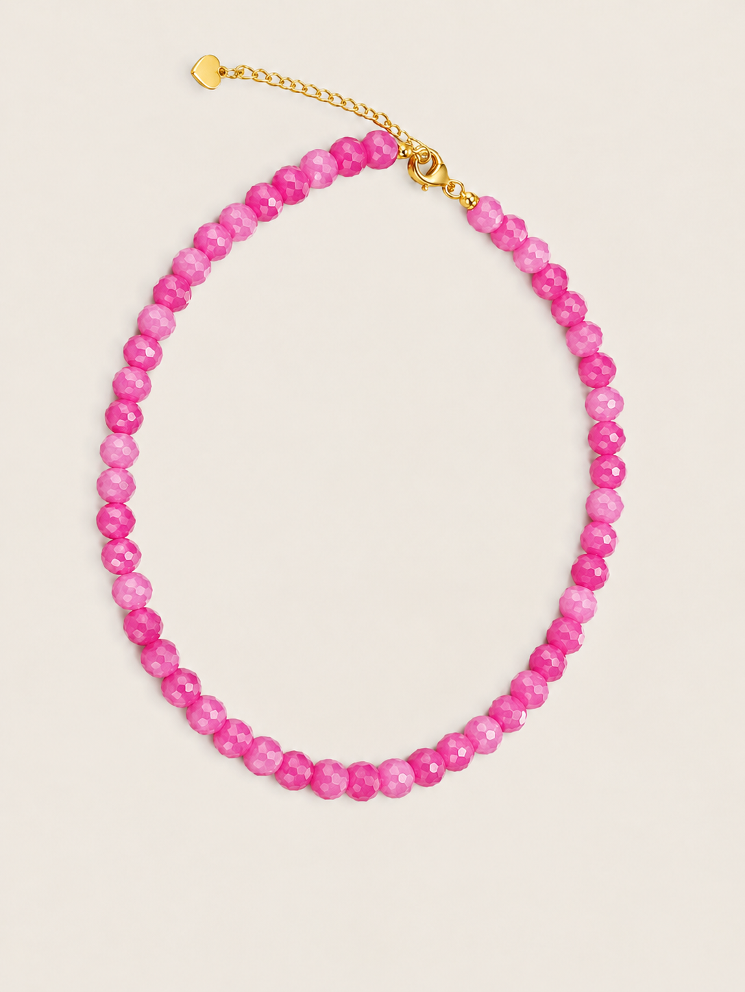 Pink Bloom  - stainless steel - Goudkleurig