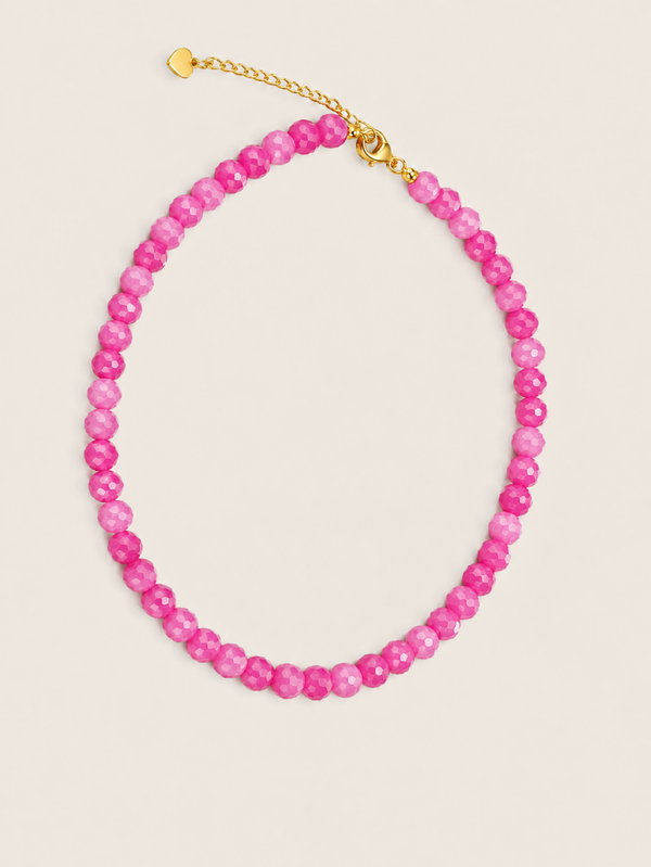Pink Bloom  - stainless steel - Goudkleurig