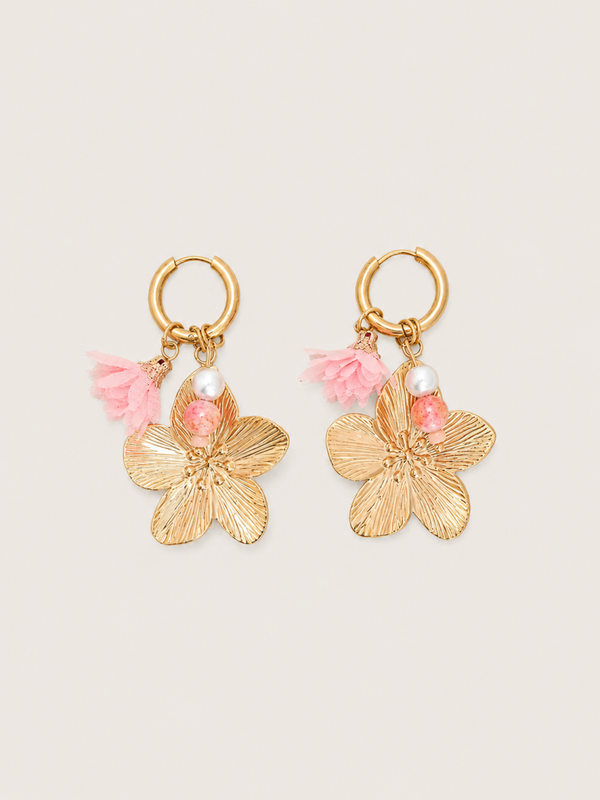 Soleil & Bloom Pink Blossem- stainless steel - goudkleurig