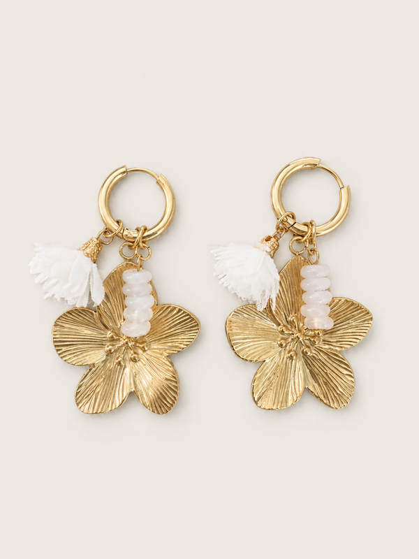 Soleil & Bloom white - stainless steel - goudkleurig