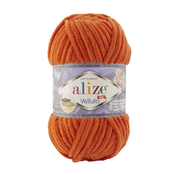 Alize Velluto 6 Dunkles Orange