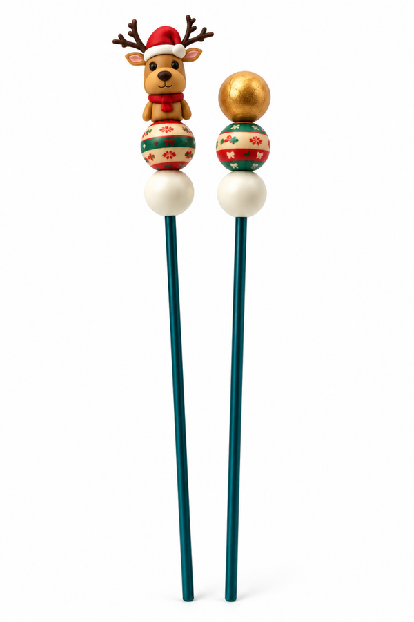 Amigurumi-Sticks Rentier  1 Paar