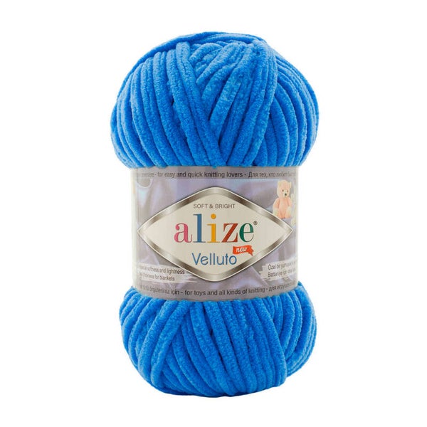 Alize Velluto 141  Blau