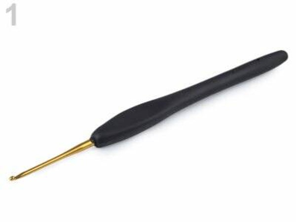 Häkelnadel Gold mit Silikongriff