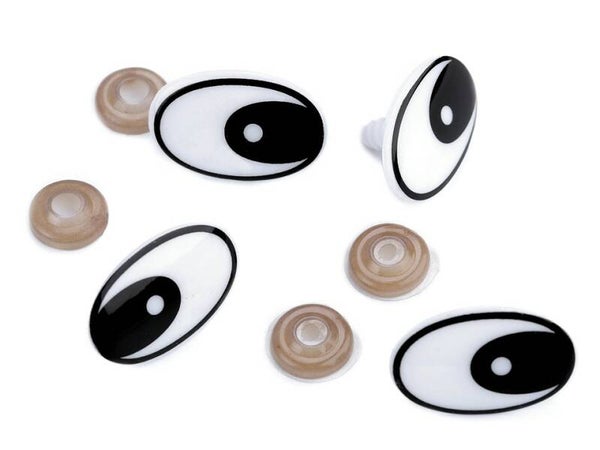 Sicherheitsaugen 19x29mm  Oval