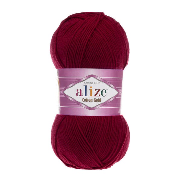 Alize Cotton Gold 57 Weinrot