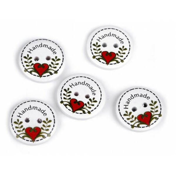 Handmade Mit Verzierung 23mm 5er Packung