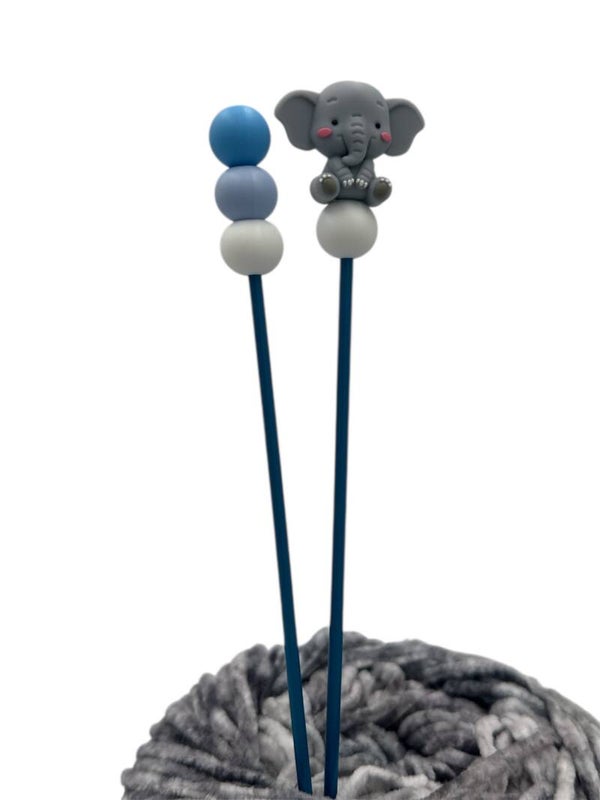 Amigurumi-Sticks Elefant  1 Paar