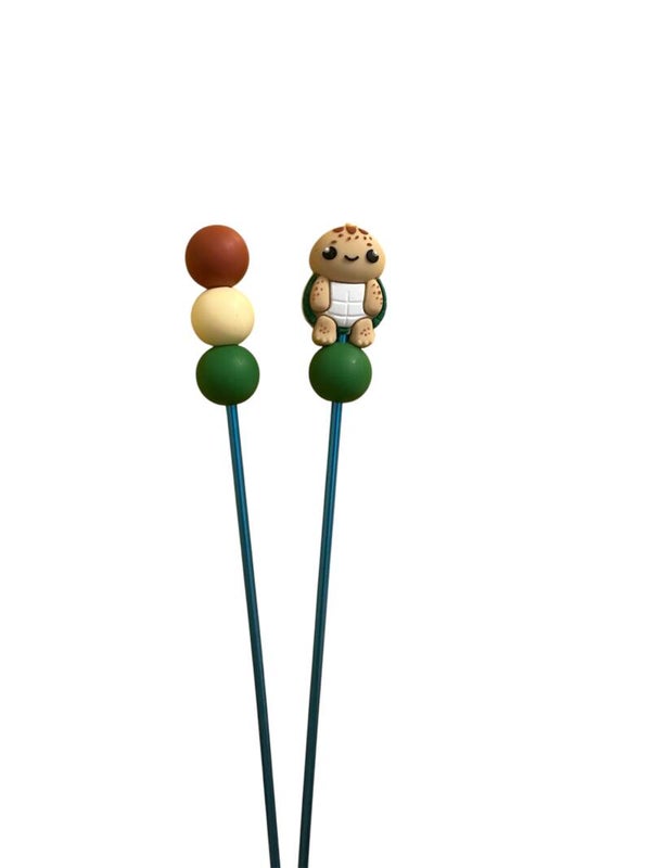 Amigurumi-Sticks Schildkröte 1 Paar