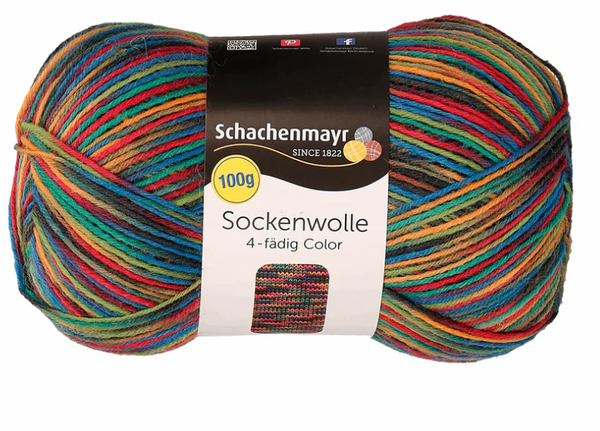 Schachenmayr Sockenwolle Color 100g 00186