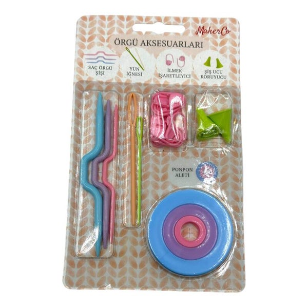 Zubehör Set mit Pompom maker