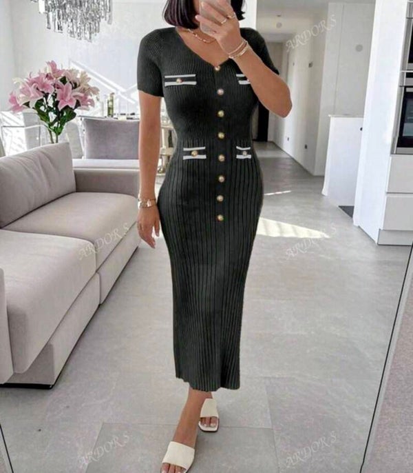 Sweater Dress - Black