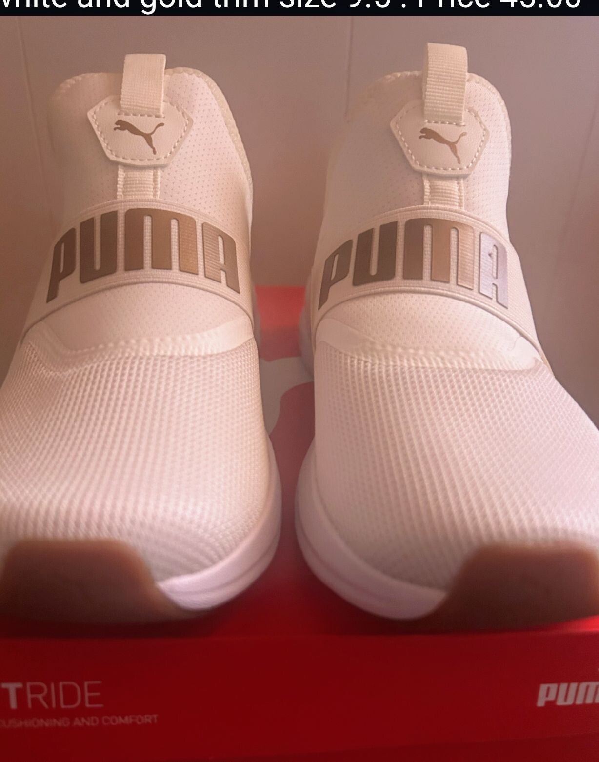 Puma Sneakers - Off White w/Gold Trim