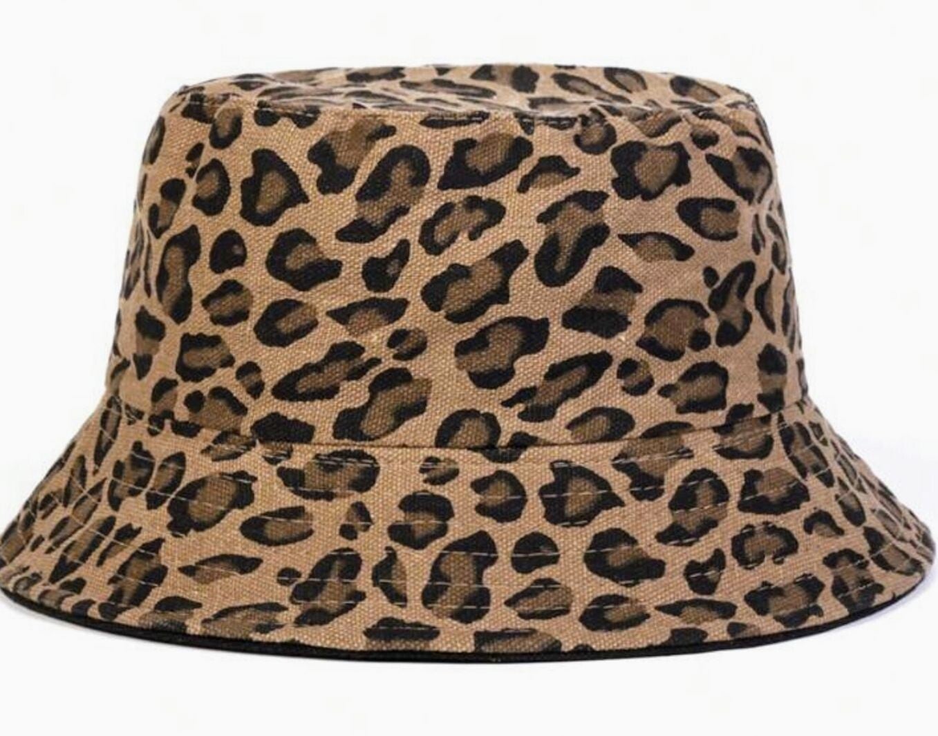 Bucket Hat - Brown Leopard Print