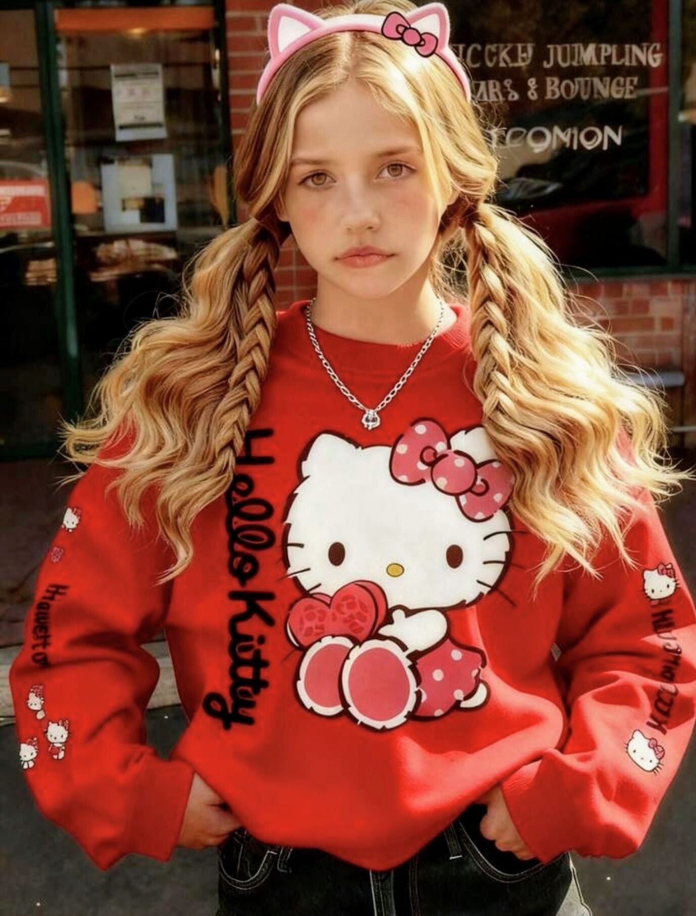 Sanrio Hello Kitty Sweatshirt - Red