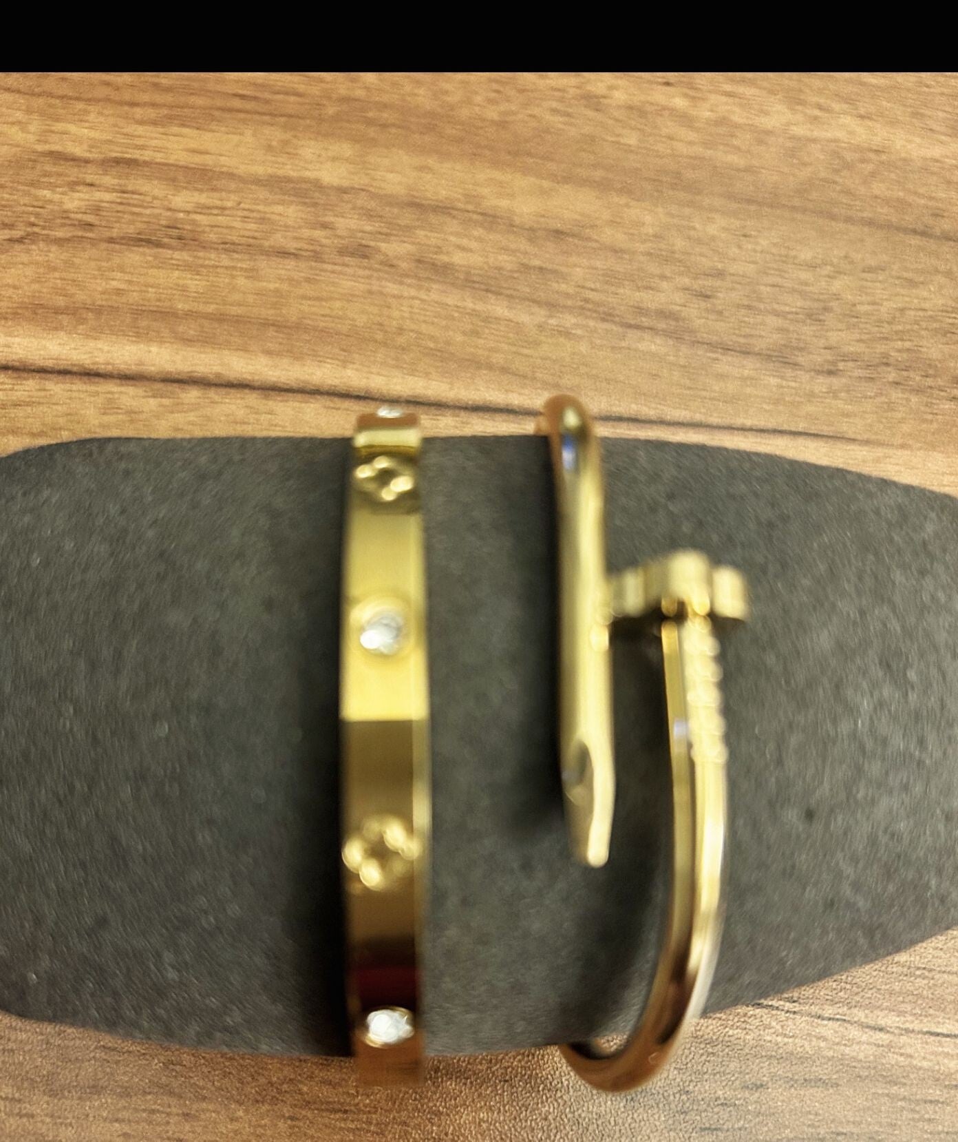 2pc clover and bracelet set - Gold