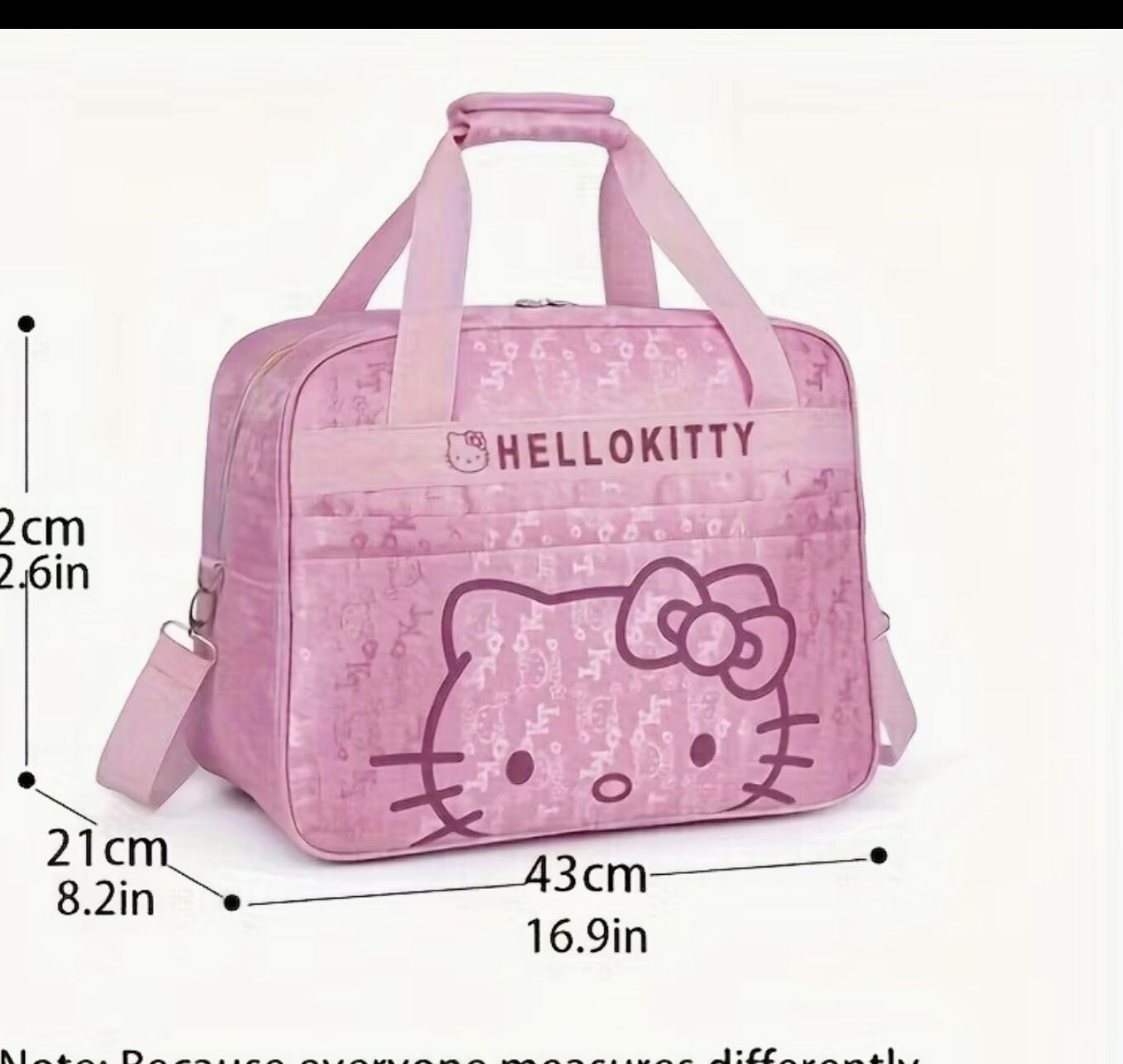 Hello Kitty Pink Duffle Bag