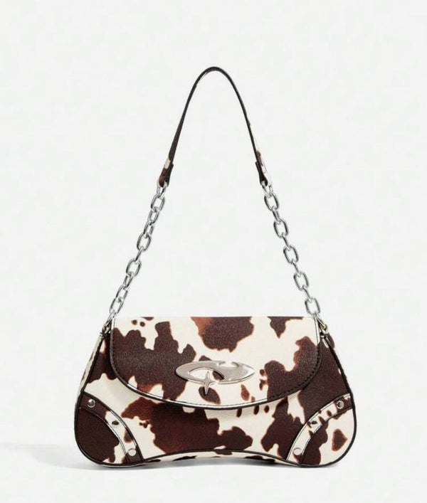 Small Cow Print Hobo Bag - Style 1