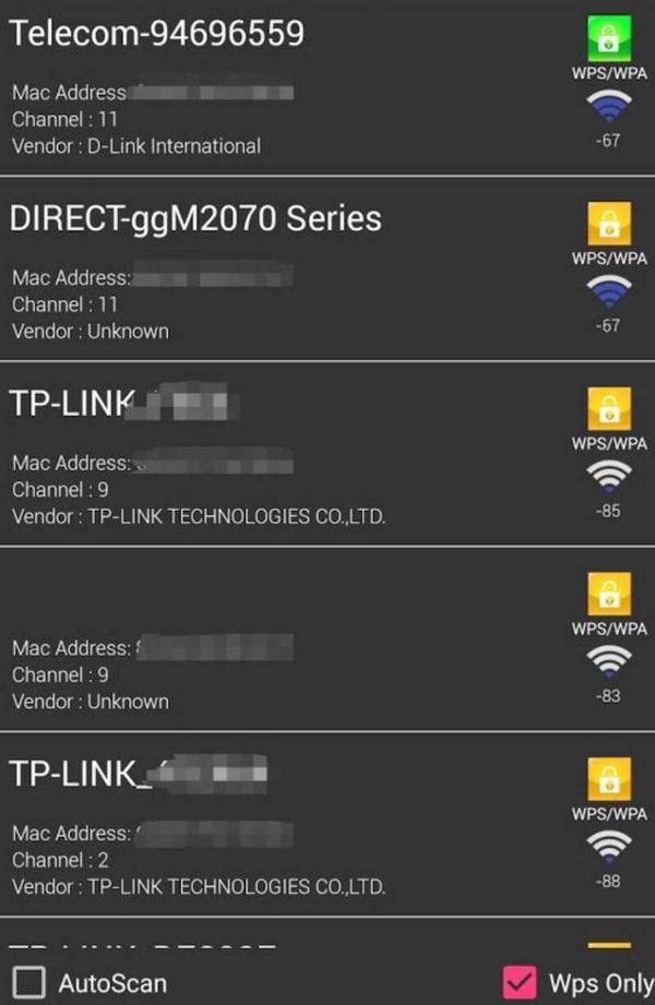 Public Wi-Fi phone information interceptor