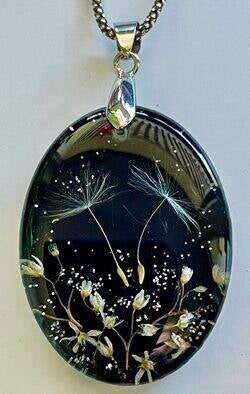 Pusteblumenschmuck, Pusteblume, Epoxyart, Wunscherfüller Kette, Schmuck, Unikat, Kette, Schmuck, Edelstahlschmuck, handmade, handgemacht, 