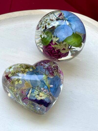 Deko aus Brautstrauß, Deko, Herz, Handschmeichler , Kugel, Hochzeitsgeschenk