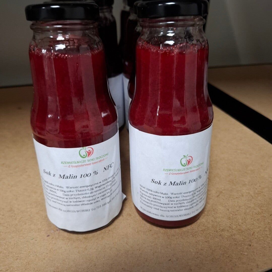 Sok tłoczony NFC Malina 100% 300ml