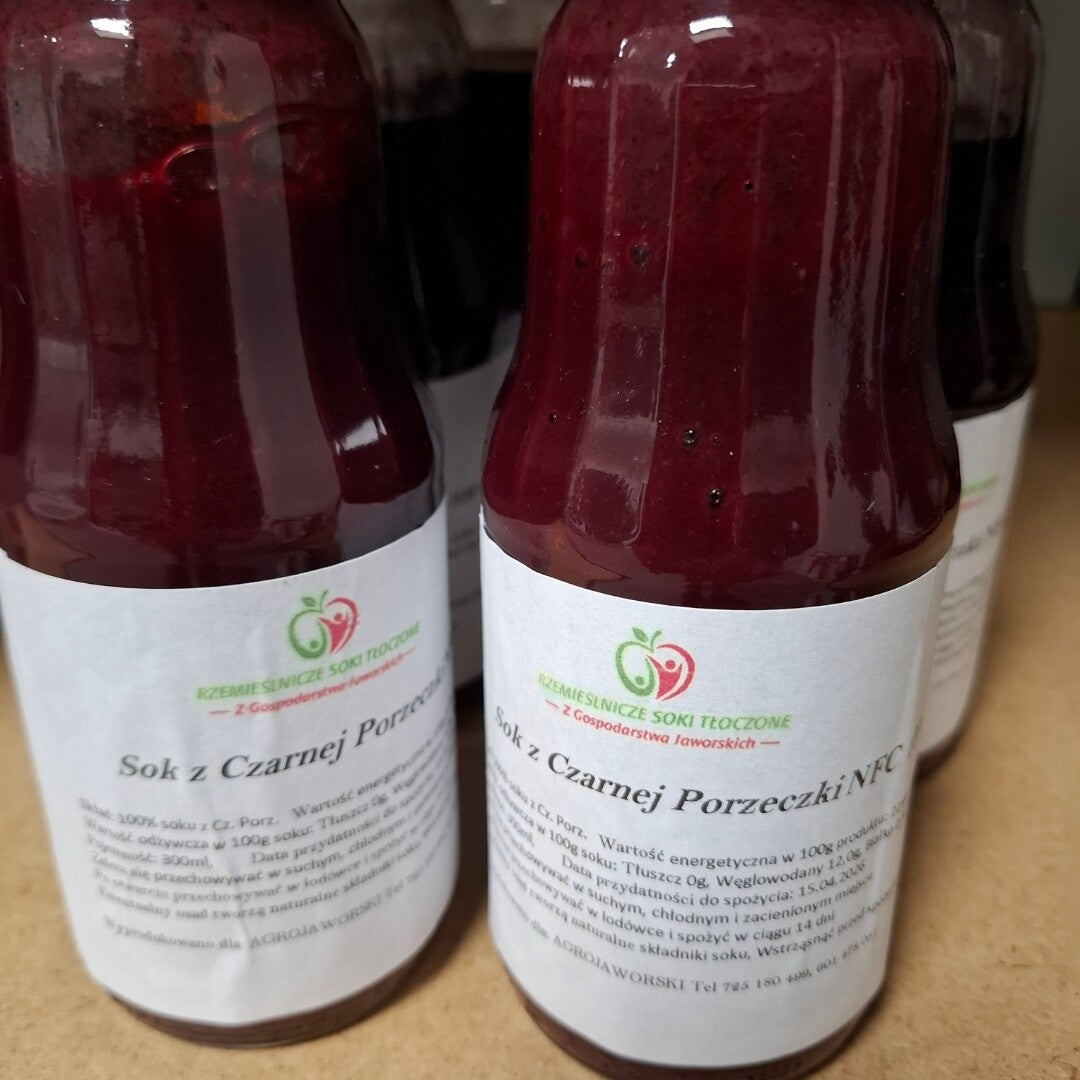 Sok tłoczony NFC Czarna porzeczka 100% 300ml