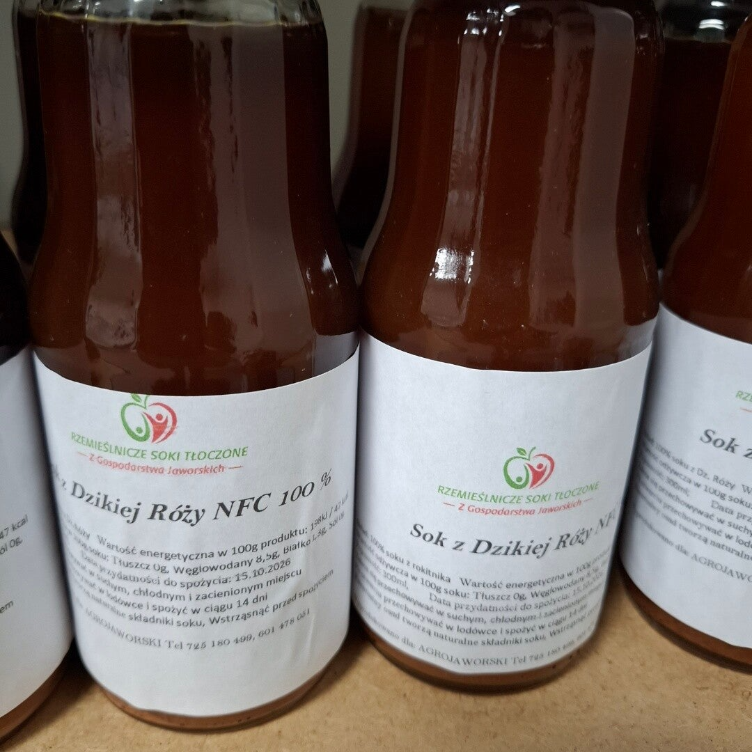 Sok tłoczony NFC Dzika róża 100% 300ml