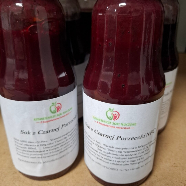 Sok tłoczony NFC Czarna porzeczka 100% 300ml
