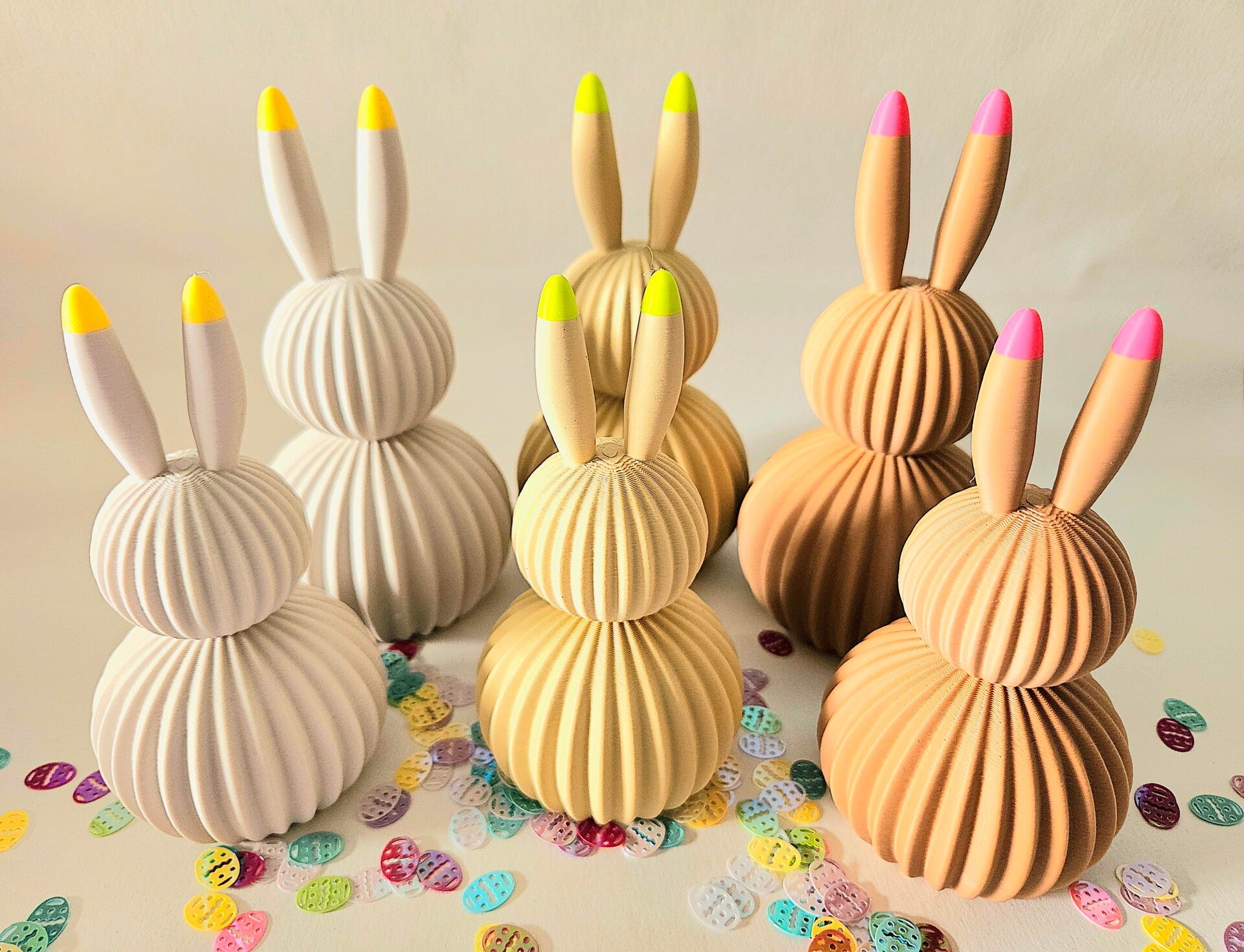 Moderne paashaas 2 kleurig