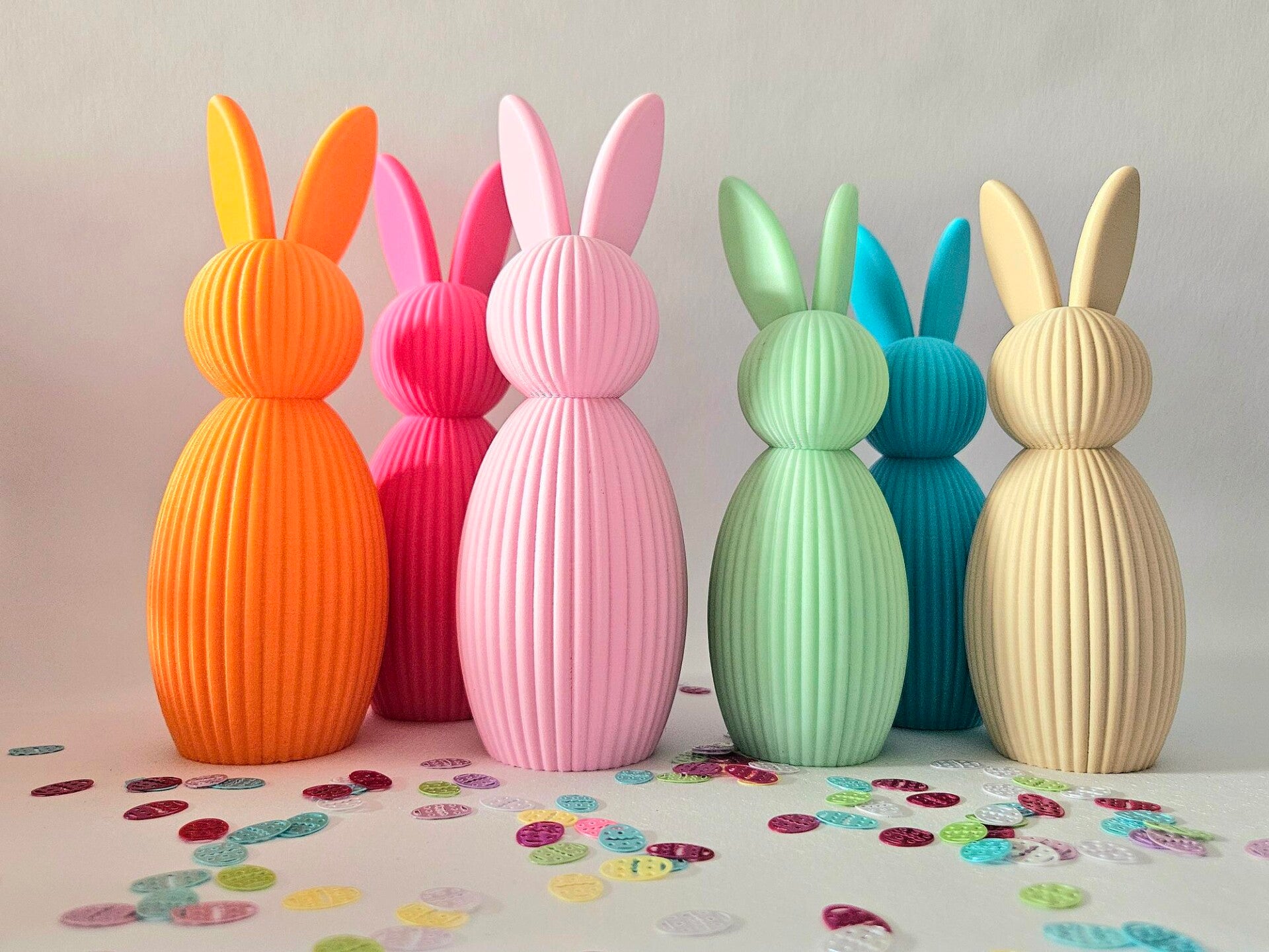 Paashaas ribbel minimalistisch 15 cm