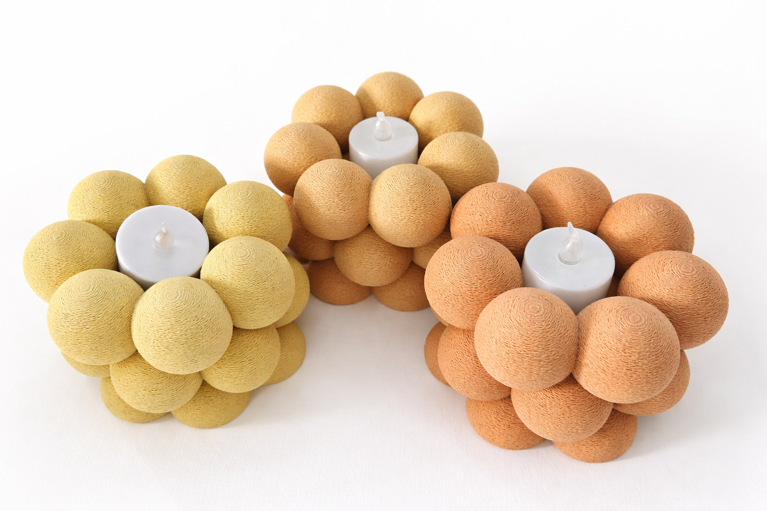 Robuuste waxinelicht houder ''bubbel''