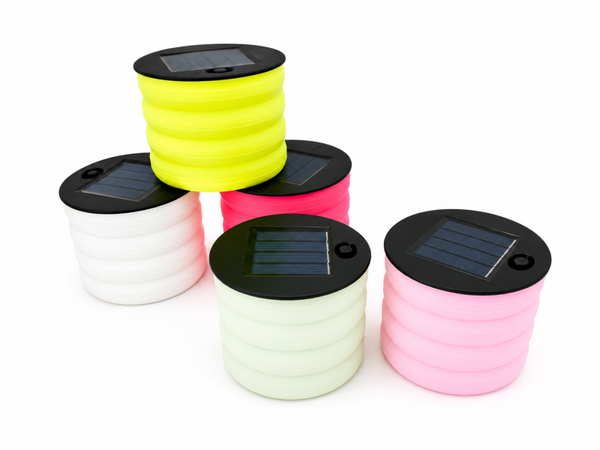 Solar tuintafel lampje ribbels klein